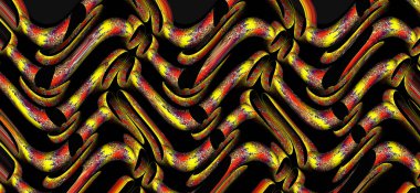 3d illustration.Fabric print patterns.Monochrome Psychedelic Abstract Geometric Lines Intersections Pattern Hypnotizing Textured.Fashion Design Stylish Contrast Colors.Hand drawing,pattern and print