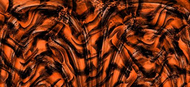 3D illustration of colorful banner with blended abstract curve shapes for creative art and web design.Print for clothes.Computer generated abstract colorful fractal.Colored swimwear prints