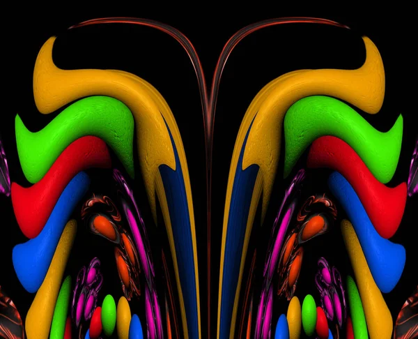 Render Abstract Art Background Colorful Swirl Gradient Mesh Unique Patterns — Fotografia de Stock