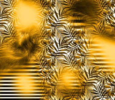 The Amazing fabric Abstract Background.Colorful illustration,Botanical composition abstract background for greeting card,textile and digital print.Textile fashion print pattern.