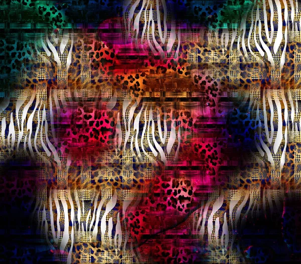 Fabric Print Patterns Digital Effects Multicolor Abstract Background Colorful Pattern — Φωτογραφία Αρχείου