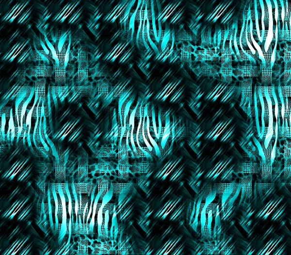 Fabric Print Patterns Digital Effects Multicolor Abstract Background Colorful Pattern — стоковое фото
