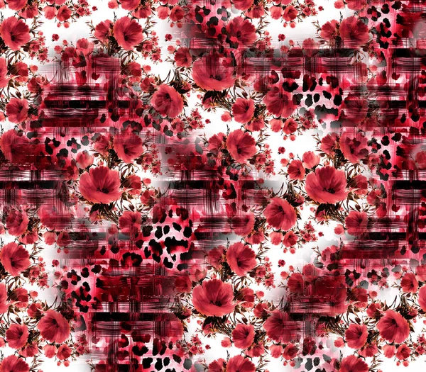 Amazing Fabstract Abstract Background Πολύχρωμο Εικονογράφηση Βοτανική Σύνθεση Αφηρημένο Φόντο — Φωτογραφία Αρχείου