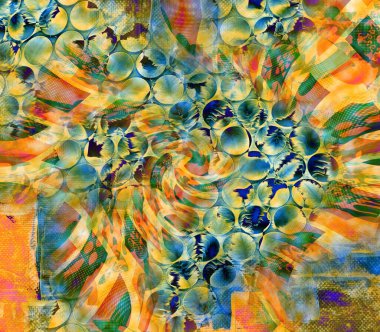 The Amazing fabric Abstract Background.Colorful illustration,Botanical composition abstract background for greeting card,textile and digital print.Textile fashion print pattern.