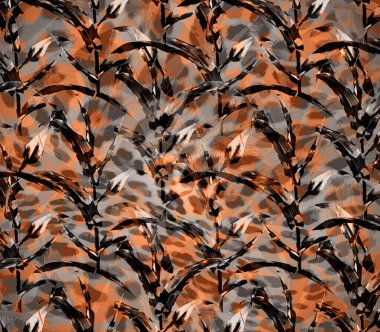 The Amazing fabric Abstract Background.Colorful illustration,Botanical composition abstract background for greeting card,textile and digital print.Textile fashion print pattern.