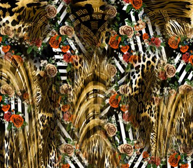 Colorful abstract pattern for textile and design.Textile fashion print pattern.Swimwear prints,futuristic laser background.trend fabric print design