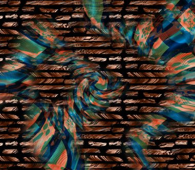 Fashion print.Fabric print pattern.Multicolored background. colorful pattern. Creative graphic design for poster, brochure, flyer and card. unique wallpaper. Backdrop for web, fabric