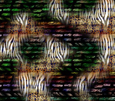 Fashion print.Fabric print pattern.Multicolored background. colorful pattern. Creative graphic design for poster, brochure, flyer and card. unique wallpaper. Backdrop for web, fabric