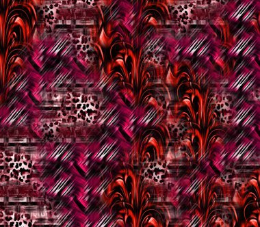 Unique patterns.Full Saree Designs For Colorful Digital Printing.Fractal art background for creative design.Decoration for wallpaper desktop, poster.Psychedelic.Textile fashion fabric prints.