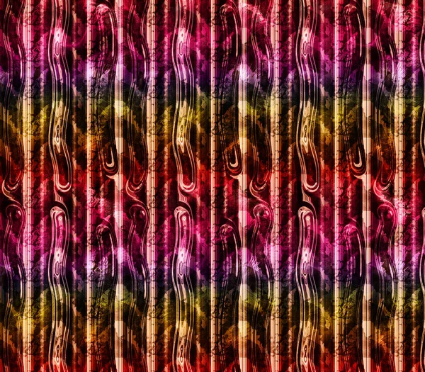 Unique Patterns Full Saree Designs Colorful Digital Printing Fractal Art — Fotografia de Stock