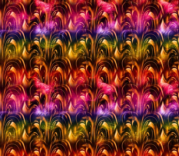 Unique Patterns Full Saree Designs Colorful Digital Printing Fractal Art — Stockfoto