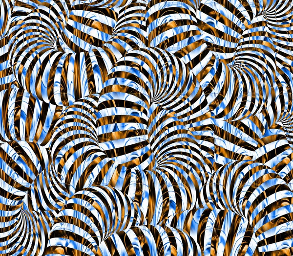 Unique Patterns Full Saree Designs Colorful Digital Printing Fractal Art — Stock Photo, Image