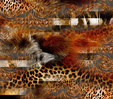 The Amazing fabric Abstract Background.Colorful illustration,Botanical composition abstract background for greeting card,textile and digital print.Textile fashion print pattern.
