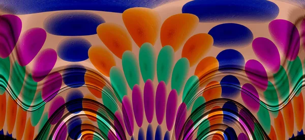 Дивовижний Тканинний Абстрактний Фон Барвисті Ілюстрації Ботанічна Композиція Абстрактний Фон — стокове фото