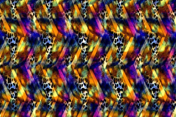 Fabric Print Pattern Multicolor Background 포스터 팜플렛 플라이어 카드를 크리에이티브 — 스톡 사진