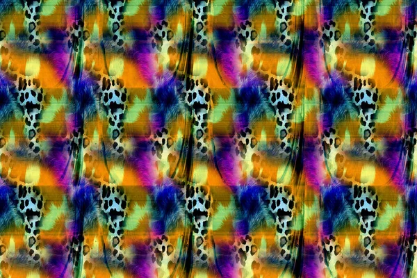 Fashion Print Fabric Print Pattern Multicolored Background Colorful Pattern Creative — ストック写真