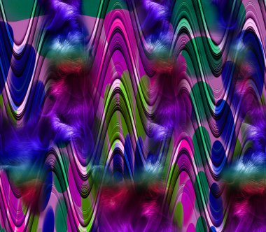 Textile illustration.Fashionable print pattern.Colorful dirty abstract background,old grunge texture.Fabric bottom batik pattern in the textile industry.Textile digital pattern smoke design.