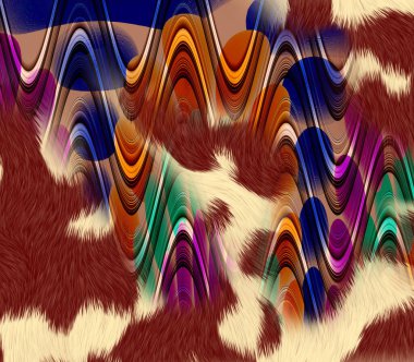 Textile illustration.Fashionable print pattern.Colorful dirty abstract background,old grunge texture.Fabric bottom batik pattern in the textile industry.Textile digital pattern smoke design.