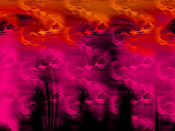 Padrões Coloridos Fractal Psychedelic Fractal Textura Pinceladas Pintura Colorida Lines — Fotografia de Stock