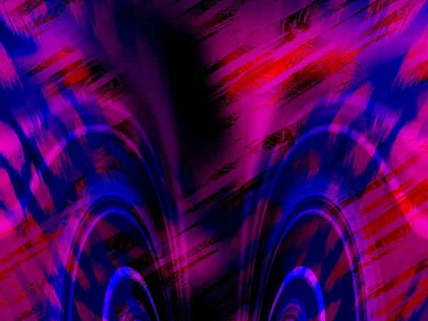 Πολύχρωμα Μοτίβα Fractal Psychedelic Fractal Υφή Πινέλου Πινελιές Έγχρωμο Χρώμα — Φωτογραφία Αρχείου