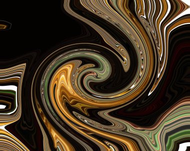 Renkli desenler fraktal. Psikedelik fraktal, fırça darbelerinin dokusu. Tekstil desenleri için renkli boyalar. Soyut arkaplan renkleri kaotik fırça darbeleri.