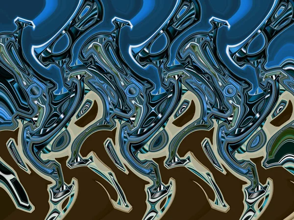 Πολύχρωμα Μοτίβα Fractal Psychedelic Fractal Υφή Πινέλου Πινελιές Έγχρωμο Χρώμα — Φωτογραφία Αρχείου