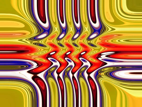 Kleurrijke Patronen Fractal Psychedelische Fractal Textuur Van Penseelstreken Gekleurde Verf — Stockfoto