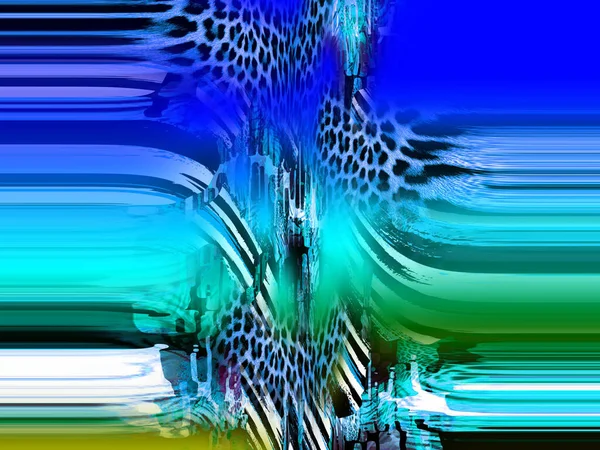 Πολύχρωμα Μοτίβα Fractal Psychedelic Fractal Υφή Πινέλου Πινελιές Έγχρωμο Χρώμα — Φωτογραφία Αρχείου