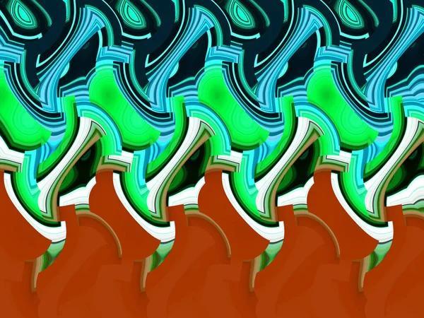Renkli Desenler Fraktal Psikedelik Fraktal Fırça Darbelerinin Dokusu Tekstil Desenleri — Stok fotoğraf