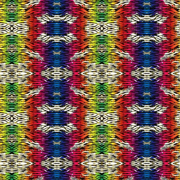 Nahtlose Mode Print Fabric Print Pattern Multicolored Background Creative Grafik — Stockfoto