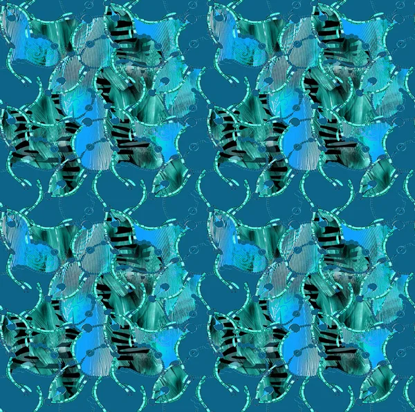 Sömlös Mode Print Fabric Print Mönster Flerfärgad Bakgrund Kreativ Grafisk — Stockfoto