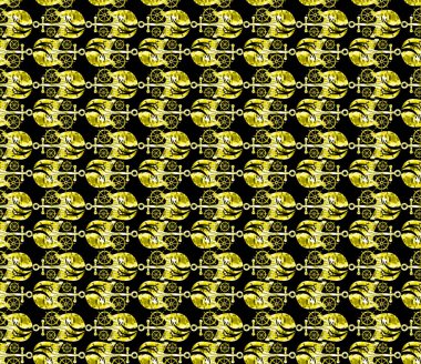 Kusursuz Moda deseni. Kumaş baskı deseni. Çok renkli arka plan. Yaratıcı grafik tasarım, çizim fraktali. Tekstil desenleri için kusursuz modern baskı..