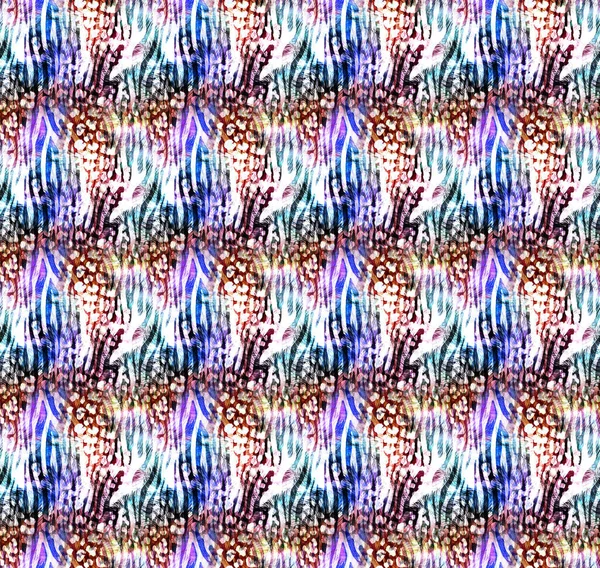 Nahtlose Mode Print Fabric Print Pattern Multicolored Background Creative Grafik — Stockfoto