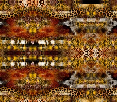 Kusursuz Geometri yineleme şablonu dokusu arka planda. Monochrome Psychedelic Abstract Geometrik Çizgiler Kesişme Deseni. Fraktal sanat. Moda modern dikişsiz çizim. Tekstil kumaş baskısı..