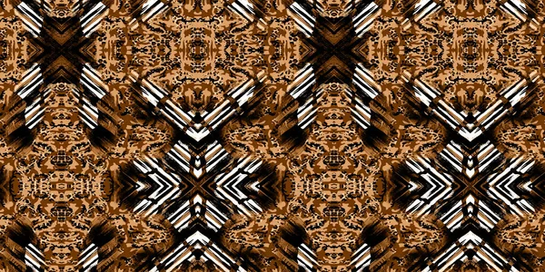 Seamless Geometry Repeat Pattern Texture Background Monochrome Psychedelic Abstract Geometric — Φωτογραφία Αρχείου