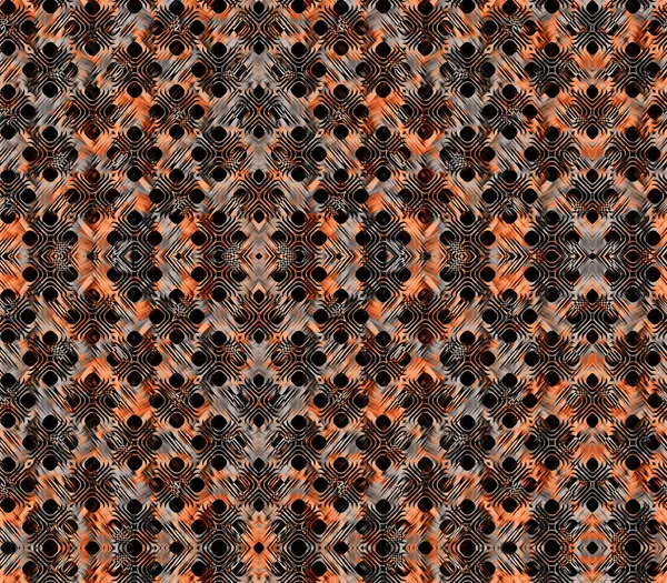 Nahtlose Geometrie Wiederholen Muster Mit Textur Background Monochrom Psychedelisch Abstrakt — Stockfoto