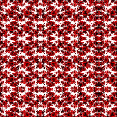 Kusursuz Geometri yineleme şablonu dokusu arka planda. Monochrome Psychedelic Abstract Geometrik Çizgiler Kesişme Deseni. Fraktal sanat. Moda modern dikişsiz çizim. Tekstil kumaş baskısı..