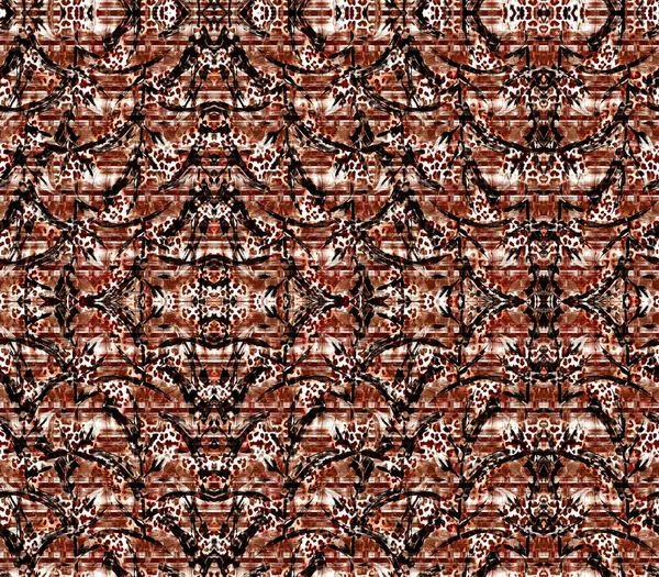 Patrón Repetición Geometría Sin Costura Con Fondo Textura Monocromo Psicodélico — Foto de Stock