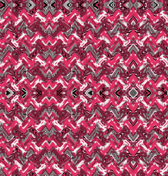 Nahtlose Geometrie Wiederholen Muster Mit Textur Background Monochrom Psychedelisch Abstrakt — Stockfoto