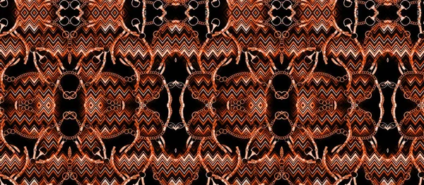 Naadloze Geometrie Herhaal Patroon Met Textuur Achtergrond Monochroom Psychedelisch Abstract — Stockfoto