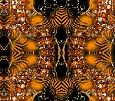 Kusursuz Moda deseni. Kumaş baskı deseni. Çok renkli arka plan. Yaratıcı grafik tasarım, çizim fraktali. Tekstil desenleri için kusursuz modern baskı..