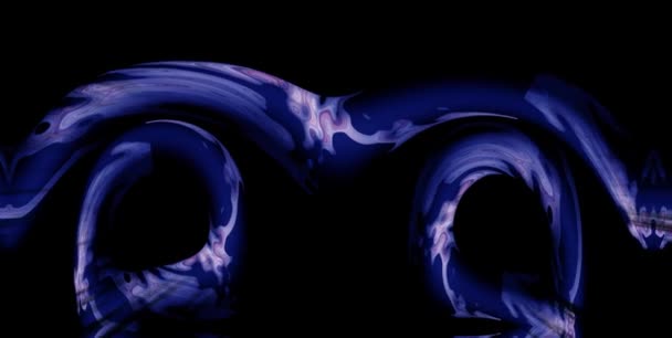 アブストラクトビデオカラフルなアニメーションアブストラクトループ動作背景催眠効果を持つイラストアブストラクト背景ムービーアブストラクト幾何学的渦のフラクタルタイ背景 — ストック動画