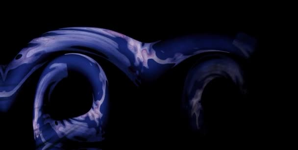 Vídeo Fractal Abstracto Animación Colorida Fondo Líquido Multicolor Hermosa Película — Vídeo de stock
