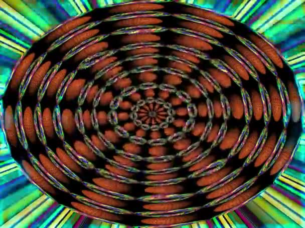 Καλειδοσκόπιο Mandala Αφηρημένο Φόντο Της Trippy Τέχνη Ψυχεδελική Έκσταση Ανοίξει — Αρχείο Βίντεο