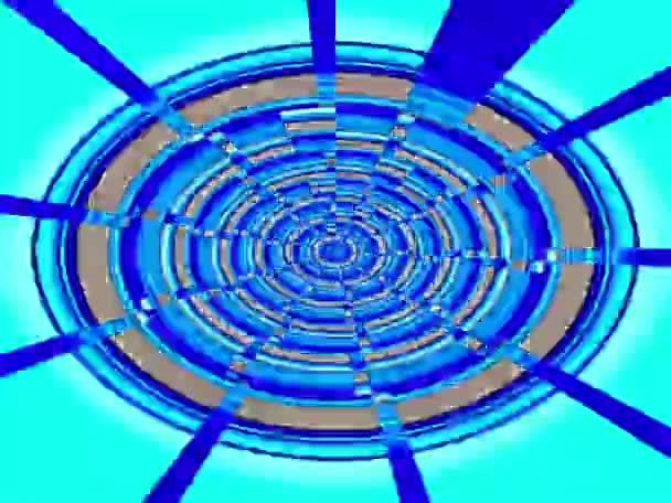 Kalejdoskop Mandala Abstrakcyjne Tło Sztuki Trippy Psychodeliczny Trans Aby Otworzyć — Wideo stockowe