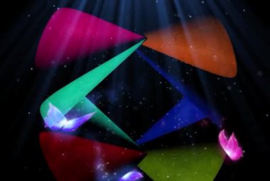 Fraktal dalga animasyonu. Psikedelik 3D Soyut Animasyon Rengi Dalgası Yumuşak Duvar. Çok Renkli Değişken Değişken Değişken Değişken Akışkan Akışkan Akışkan Akışkan Akış Şablonu. Renkli Gradyan dalga deseni