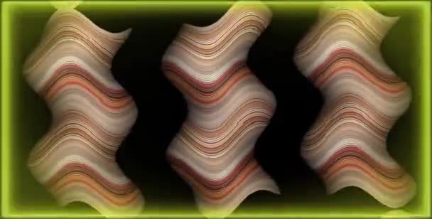 Fractal Wave Animation Psychedelic Abstract Animation Color Wavy Smooth Wall — 비디오