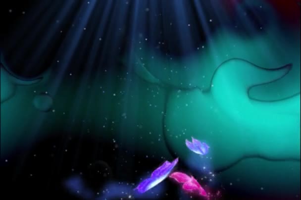 Animação Onda Fracta Psychedelic Abstract Animation Color Wavy Smooth Wall — Vídeo de Stock