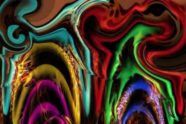 4K görüntüler, soyut mürekkep arkaplanı, akrilik boya karışımı, mermer akışkan sanat şekli, 4K Görüntü Mürekkebi konsepti, mürekkep. Yavaş çekimde sıvı boya dokusu..