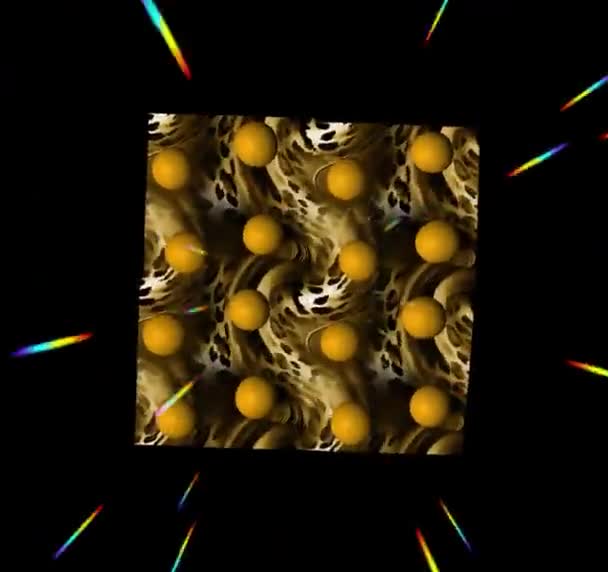 Záběry Abstraktní Inkousty Malování Pozadí Směs Akrylových Barev Mramorové Abstraktní — Stock video